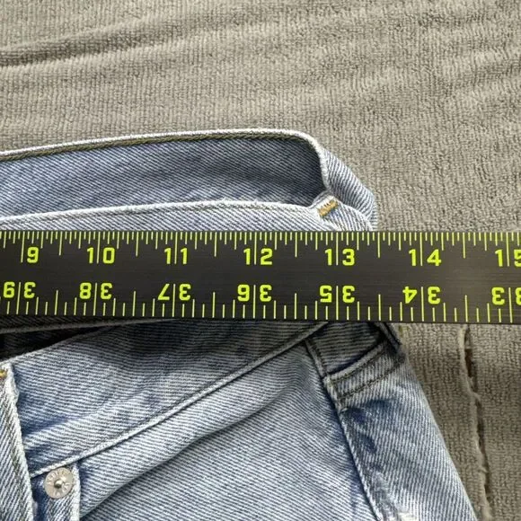 Agolde Broken Waistband Jean Womens 25 Blue Wide Leg High Rise Light Wash - Picture 5 of 11